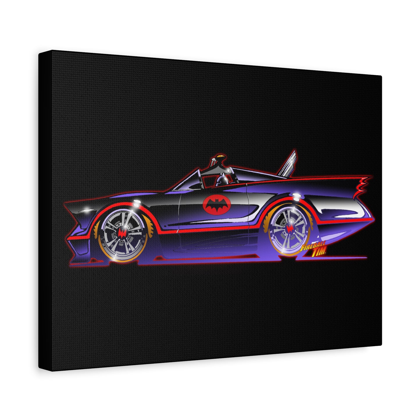 BATMOBILE 1966 BATMAN TV Car Canvas Art Print 11x14