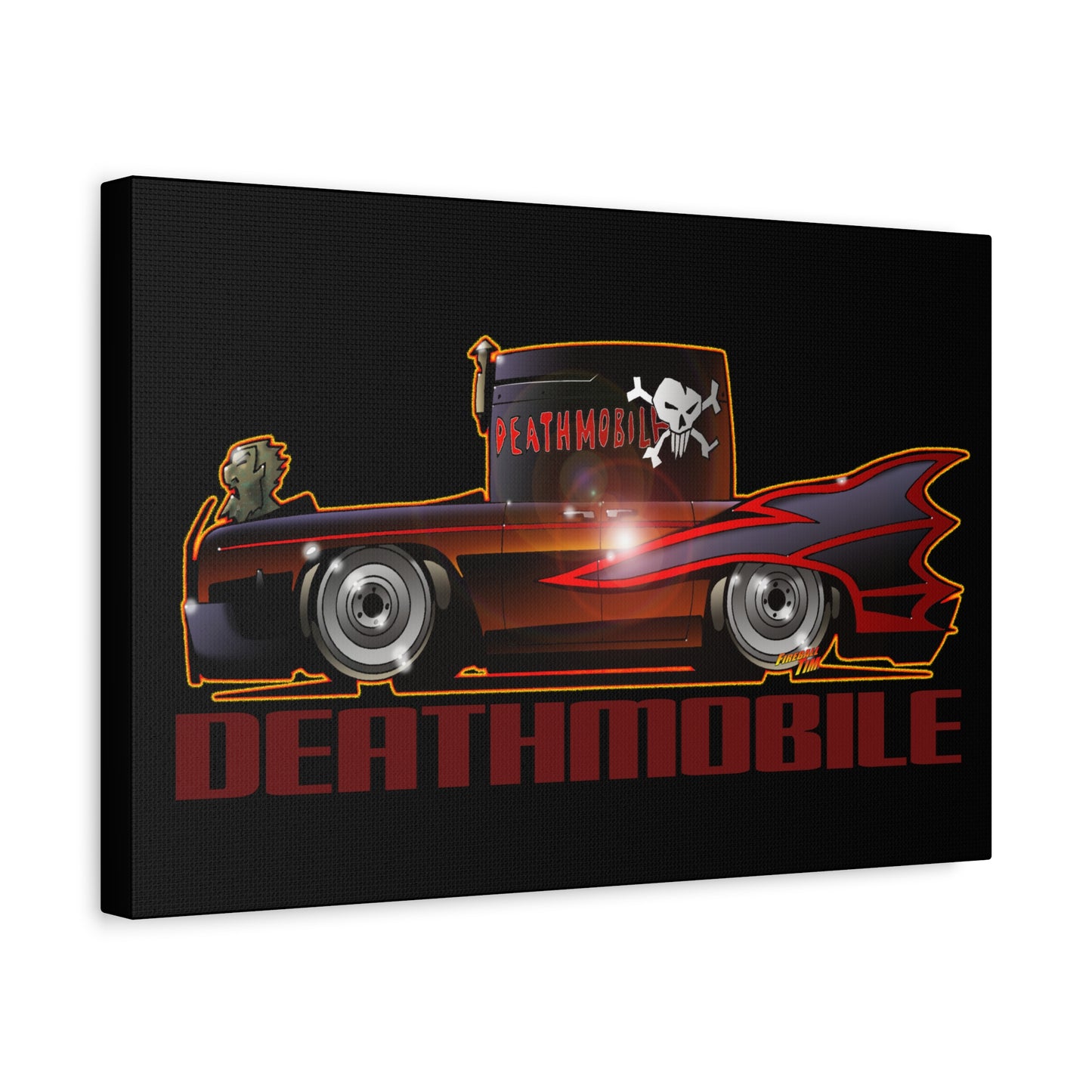 ANIMAL HOUSE DEATHMOBILE Fireball Art Canvas Wall Print