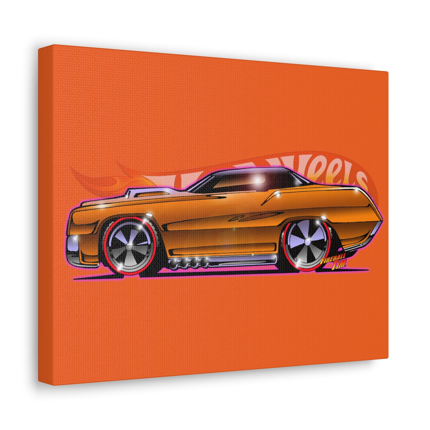 Hot Wheels CUSTOM ELDORADO Redline Diecast Canvas Gallery Art Print 11x14