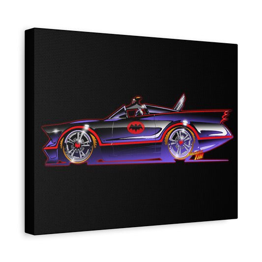 BATMOBILE 1966 BATMAN TV Car Canvas Art Print 11x14