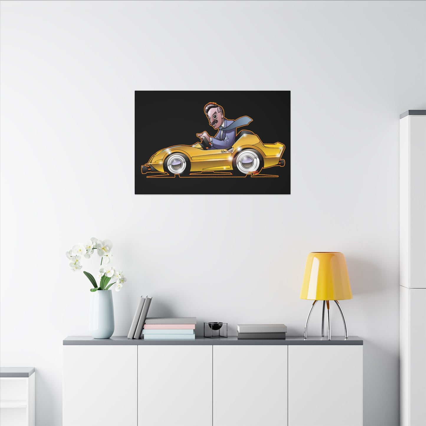 AUTOPIA CLASSIC Walt Disney Fireball Art Canvas Print
