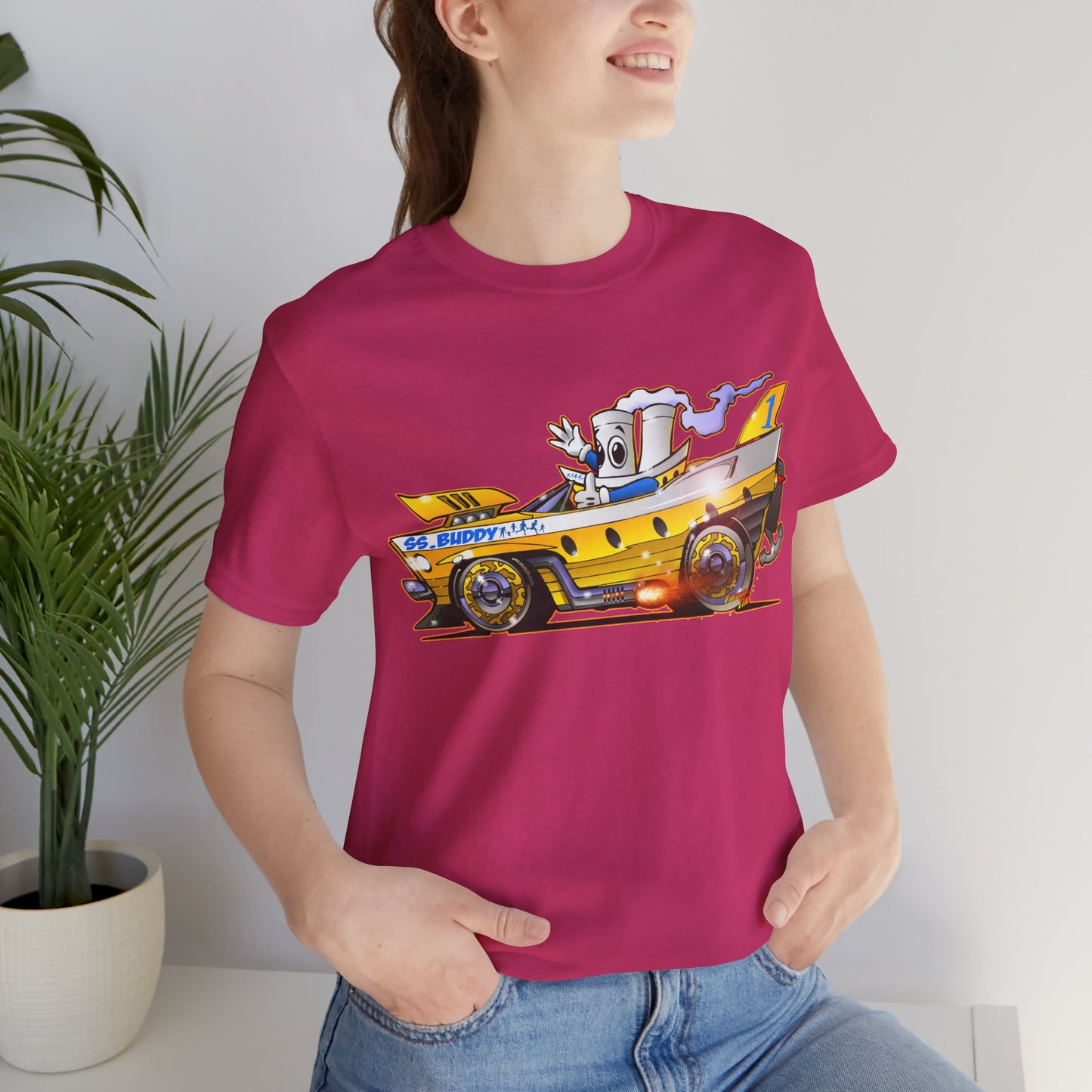 BUDDY CRUISE BUDDYMOBILE Custom Car Art Short Sleeve Tee in 17 Colors