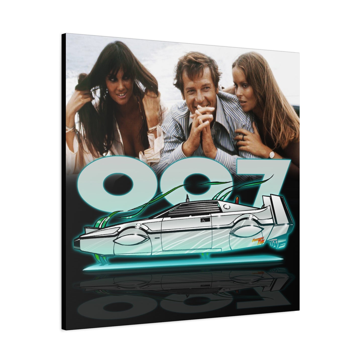 LOTUS SUBMARINE James Bond Fireball Art Canvas Print
