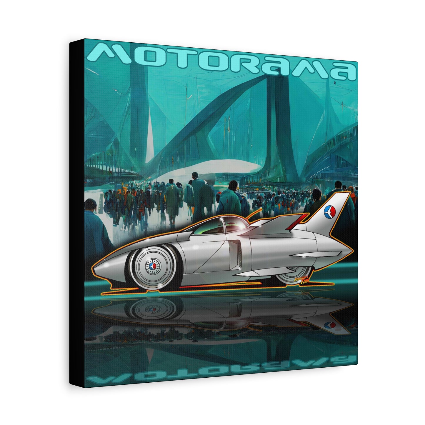 MOTORAMA FIREBIRD 1 Concept Car Fireball Art Canvas Print - 2 Sizes