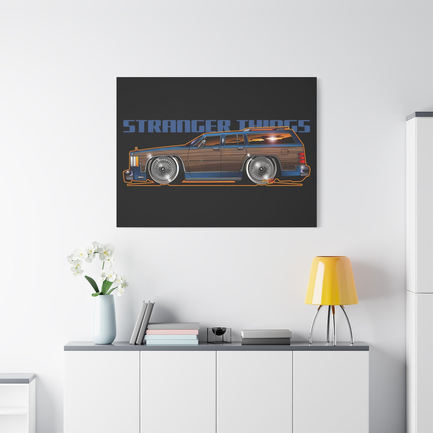 STRANGER THINGS Mercury Colony Park Wagon Collectible Canvas Art Wall Print - Multiple Sizes