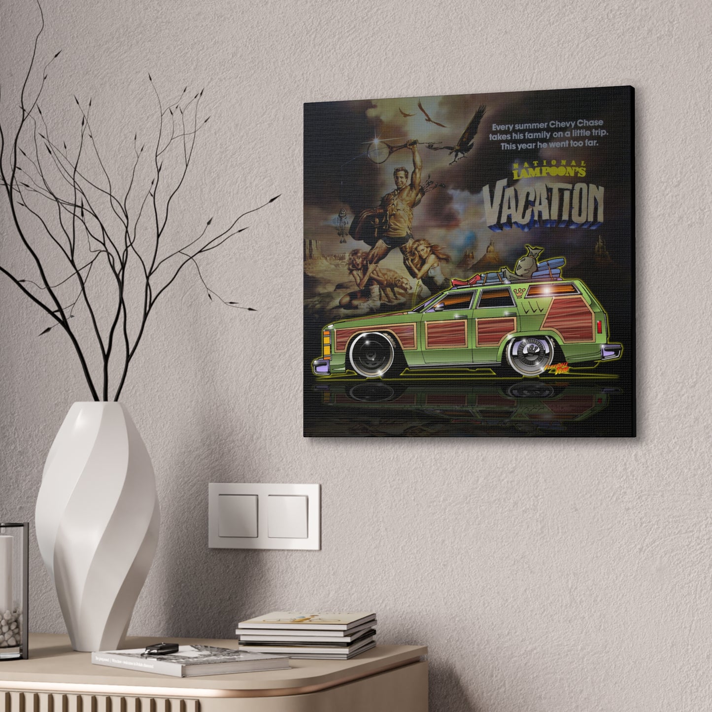 NATIONAL LAMPOON'S FAMILY VACATION Truckster Station Wagon Canvas Art Print - Sizes