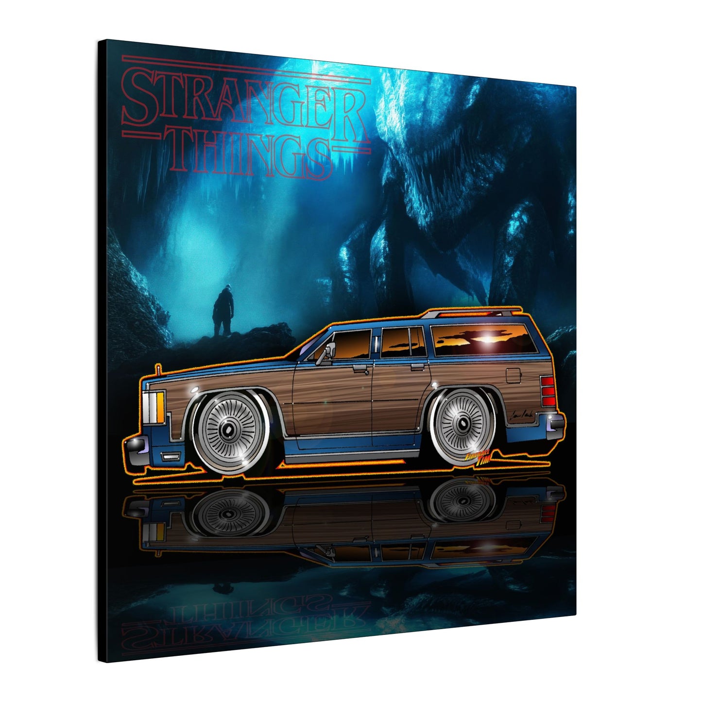 STRANGER THINGS Mercury Colony Park Wagon Collectible Canvas Art Wall Print - Multiple Sizes