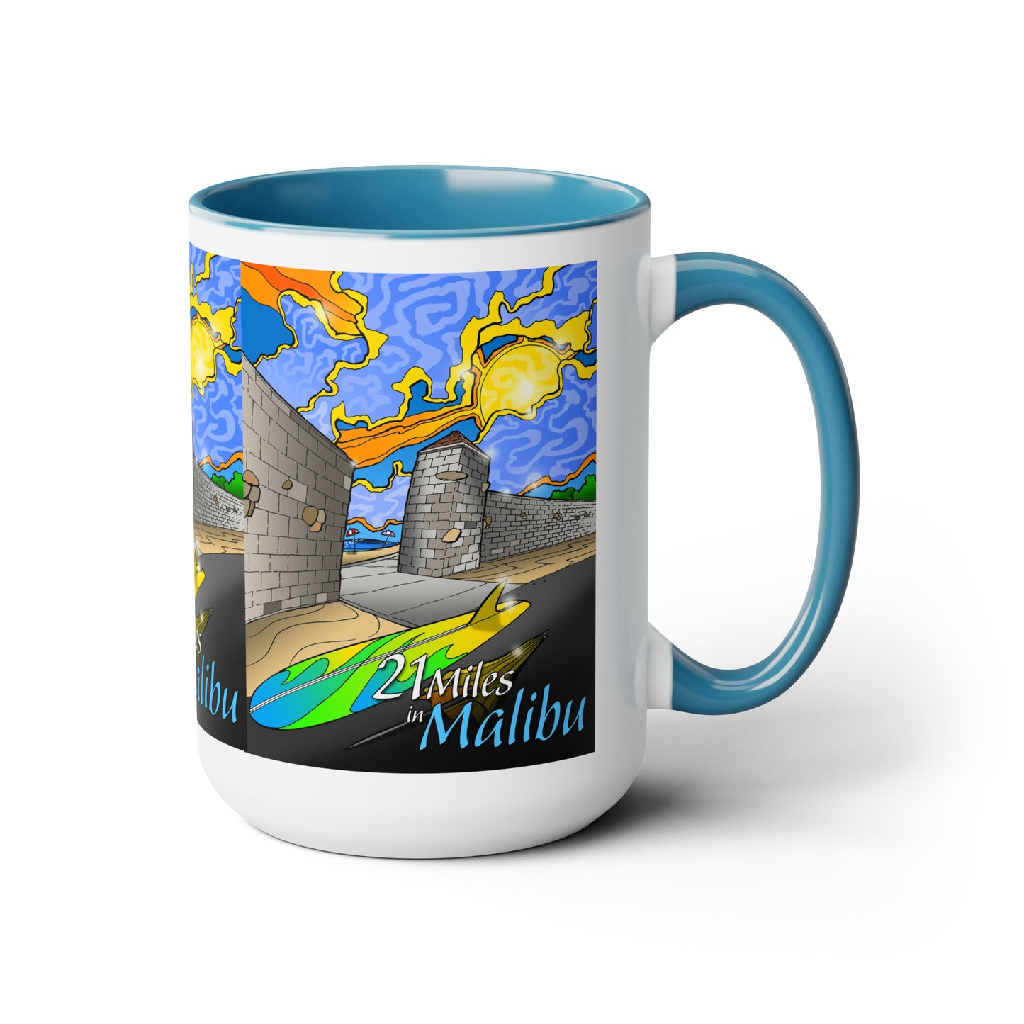 THE MALIBU WALL Coffee Mug 15oz