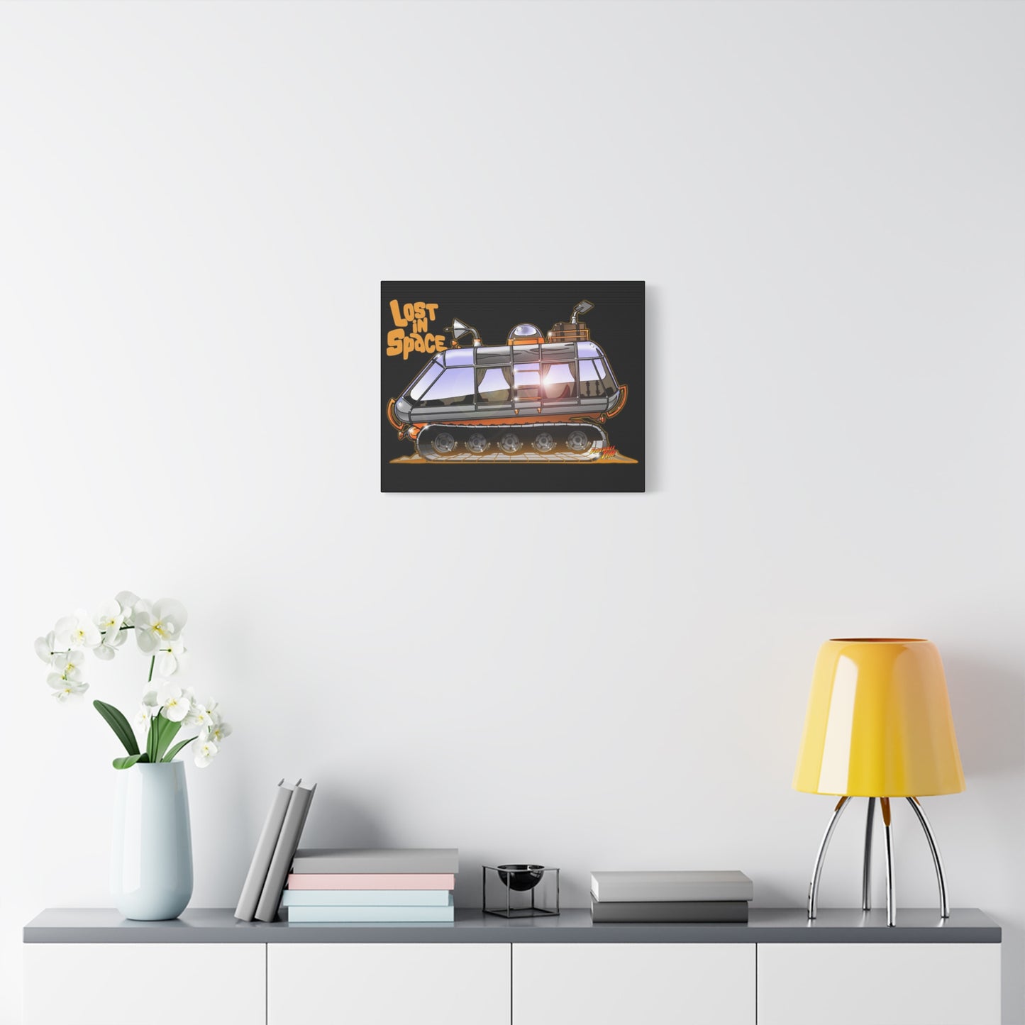 LOST in SPACE Classic TV Chariot Canva Art Wall Print