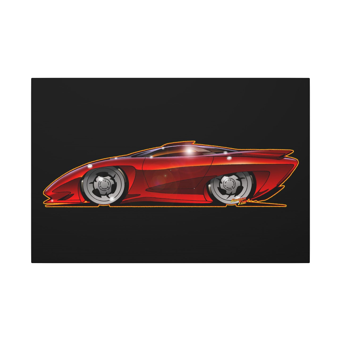 PONTIAC BANSHEE Concept Car Collectible Fireball Art Canvas Print
