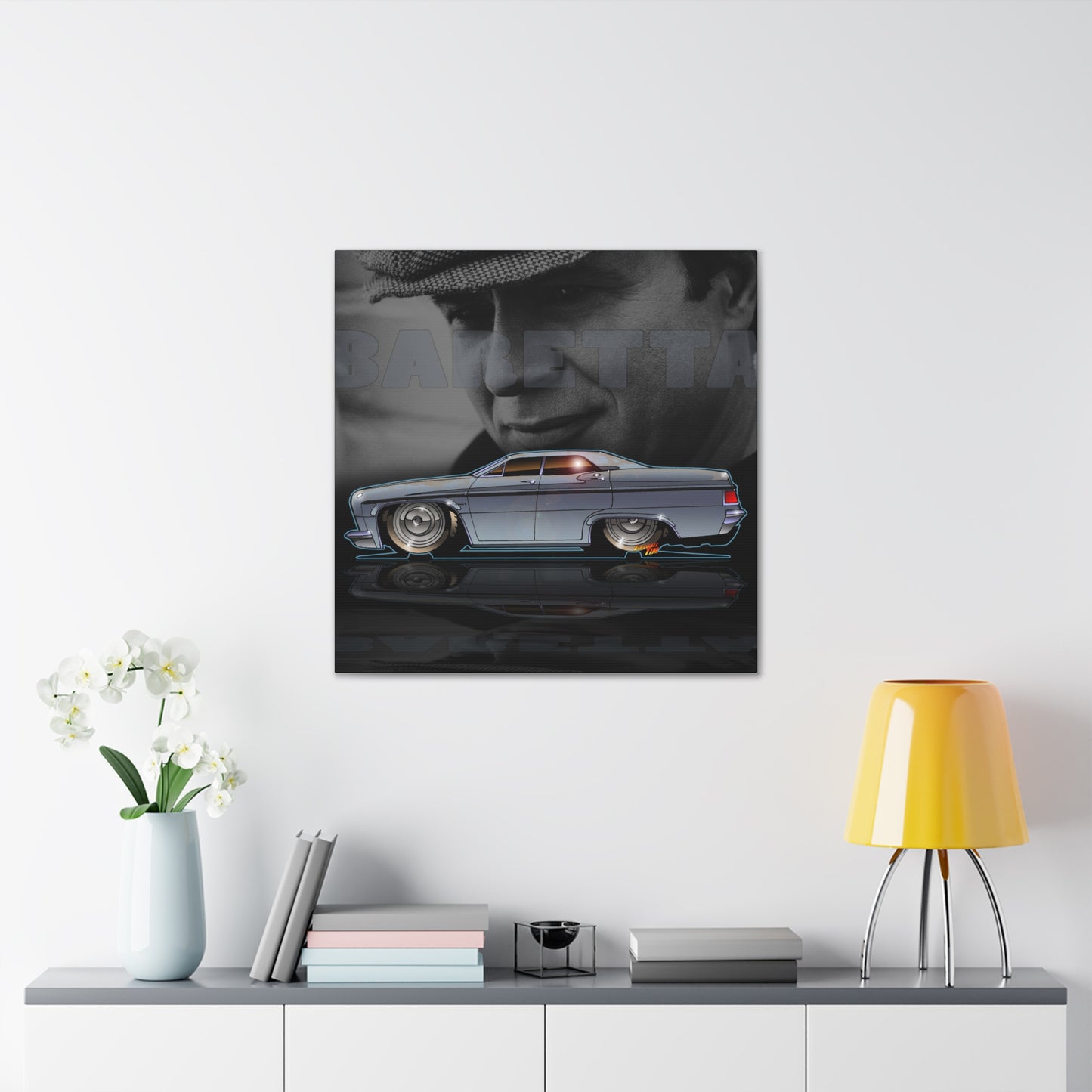 BARETTA Robert Blake Impala TV Car Collectible Canvas Print MASTERPRINT 3 Sizes