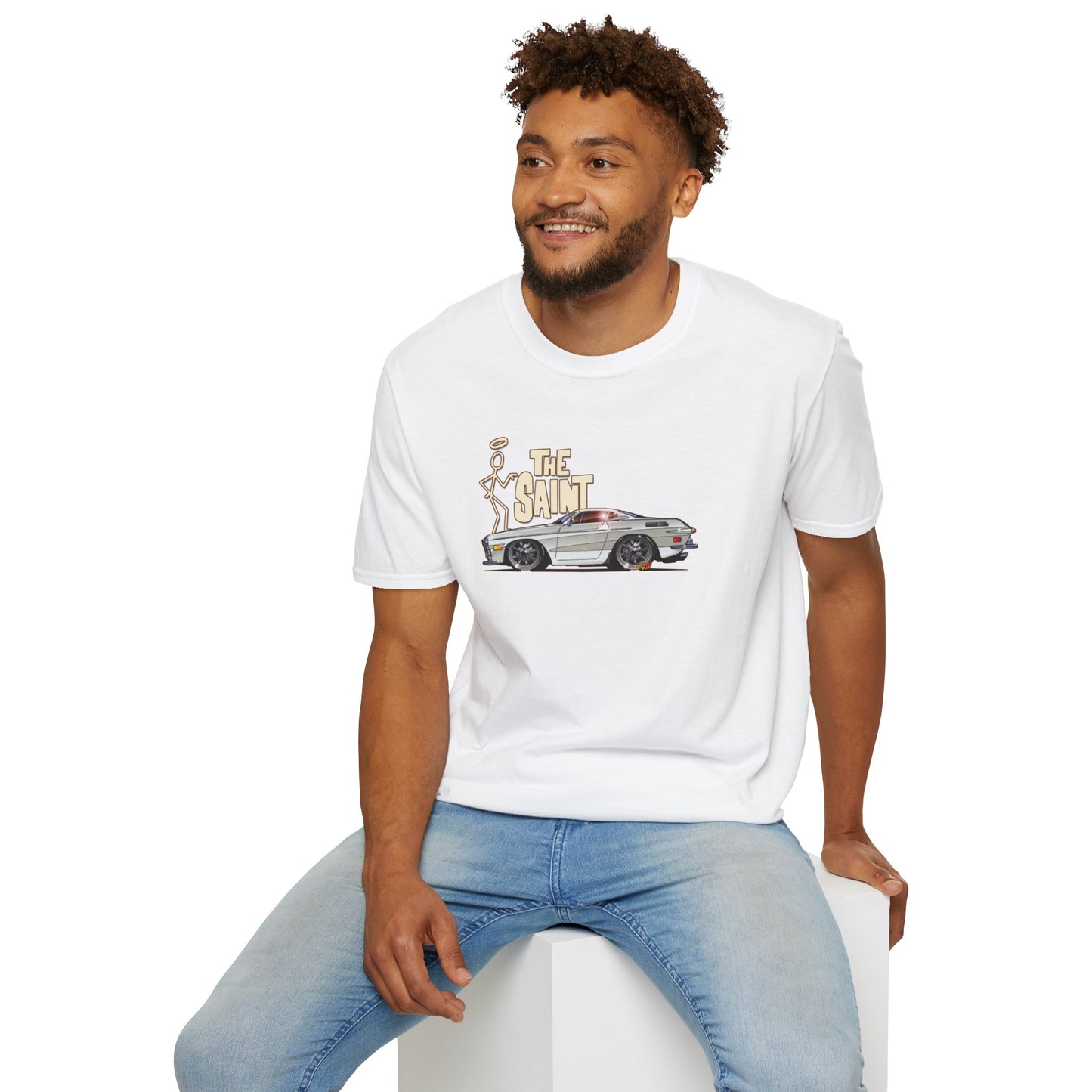 THE SAINT 1967 VOLVO 1800 S ST1 Concept Art Unisex Softstyle T-Shirt 13 Colors