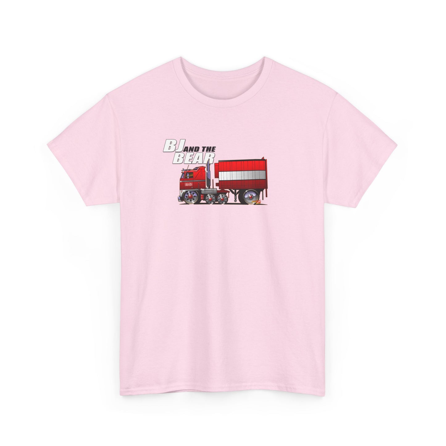 BJ AND THE BEAR Semi Truck Fireball Art Tee Shirt - Multiples