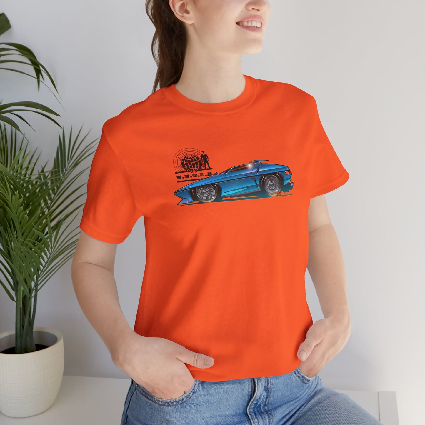 THE MAN FROM UNCLE Piranha TV Car Fireball Jersey Short Sleeve Tee Shirt - Multiple Colors