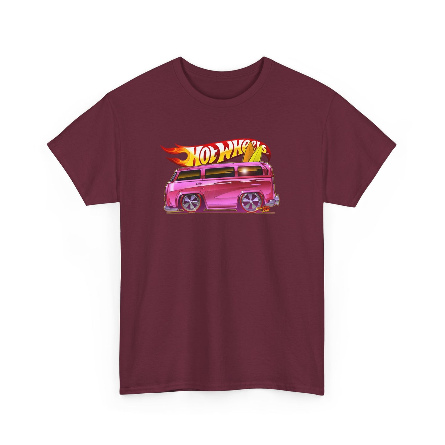 HOT WHEELS PINK BEACH BOMB BUS Tee Shirt - Multiple Colors