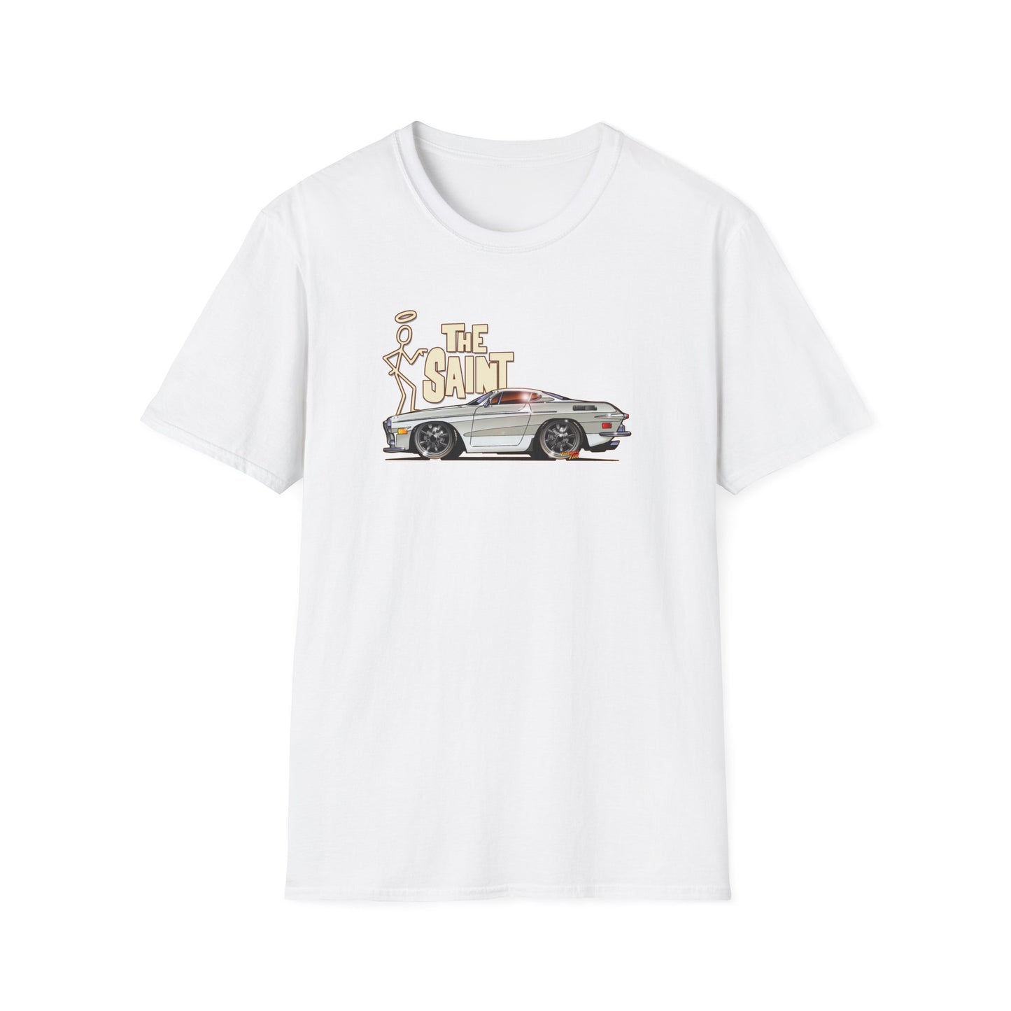 THE SAINT 1967 VOLVO 1800 S ST1 Concept Art Unisex Softstyle T-Shirt 13 Colors