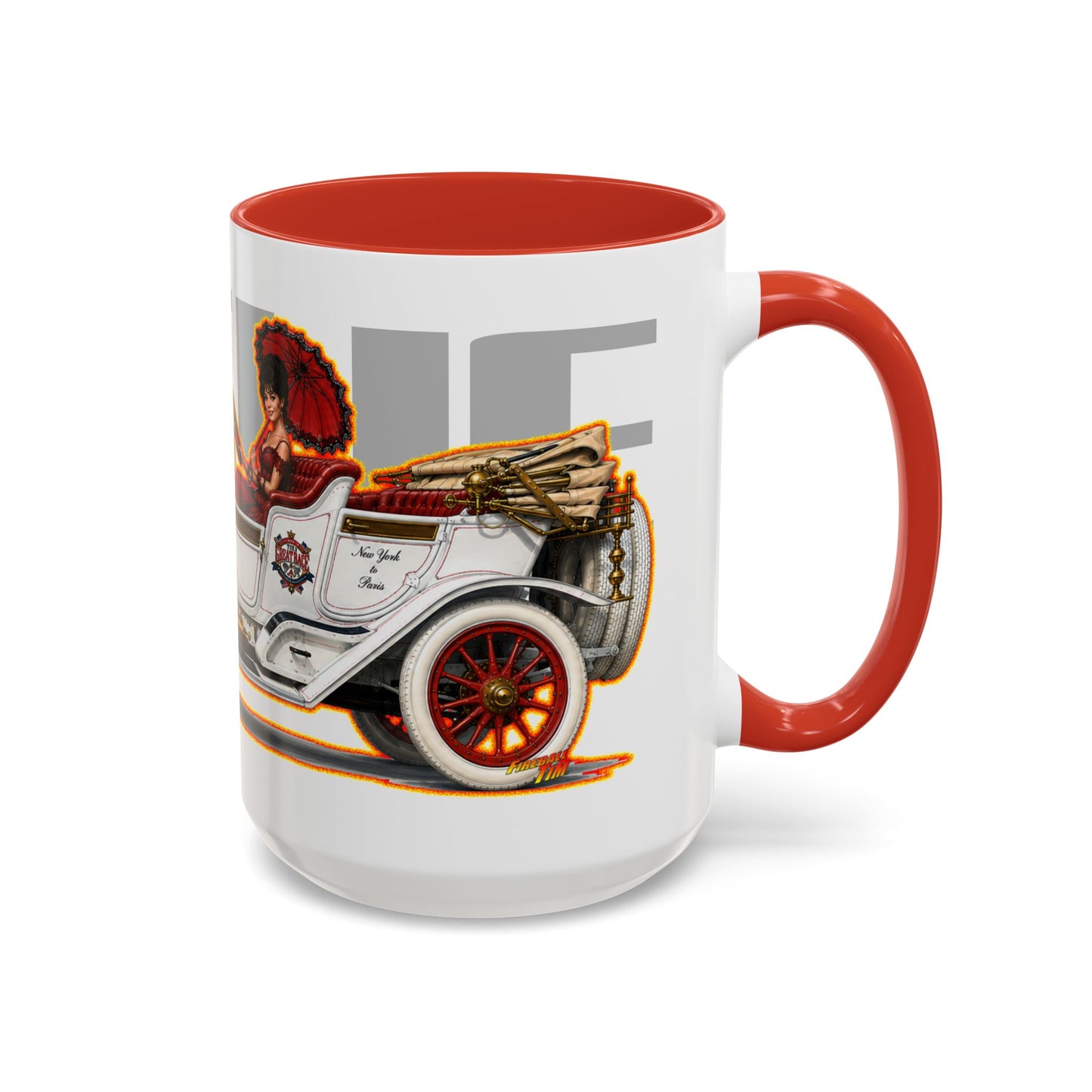 THE GREAT RACE Leslie Special Collectible Fireball Art Coffee Mug - 2 Sizes