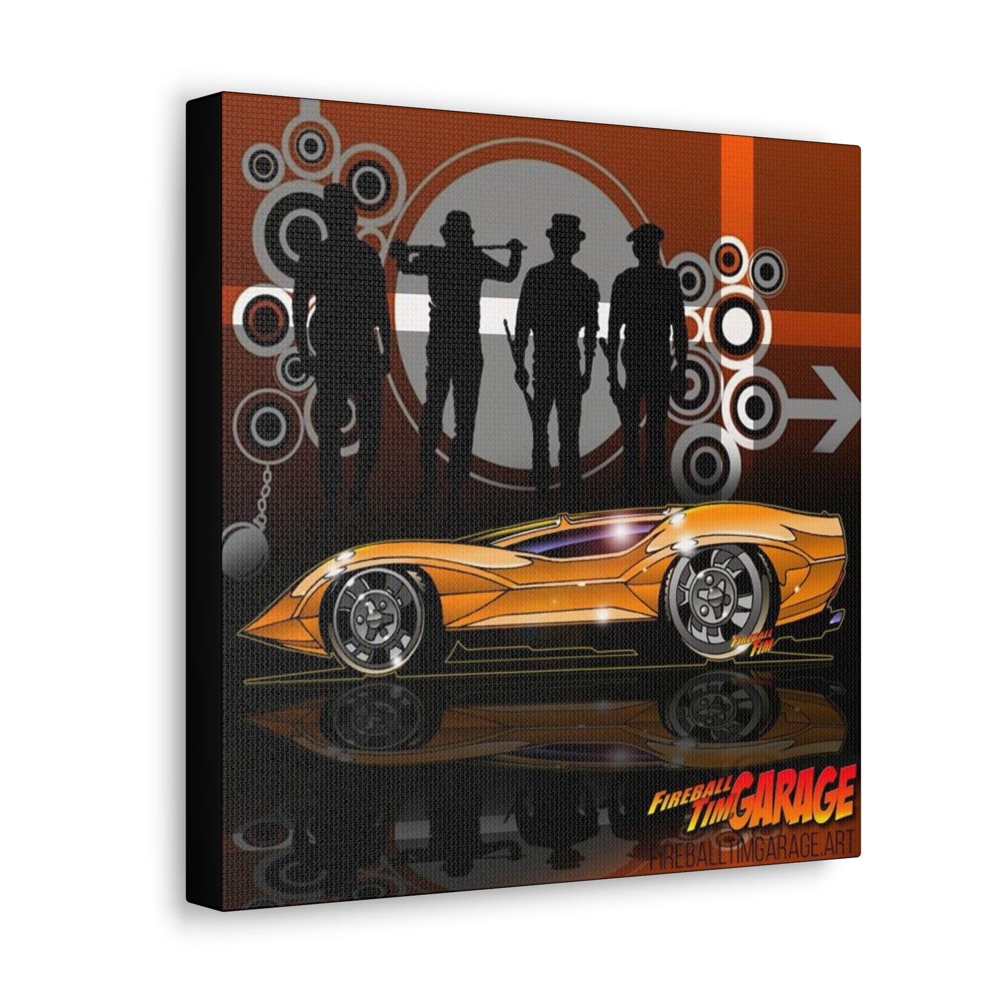 A CLOCKWORK ORANGE Movie Car Concept Art Canvas Print 12x12