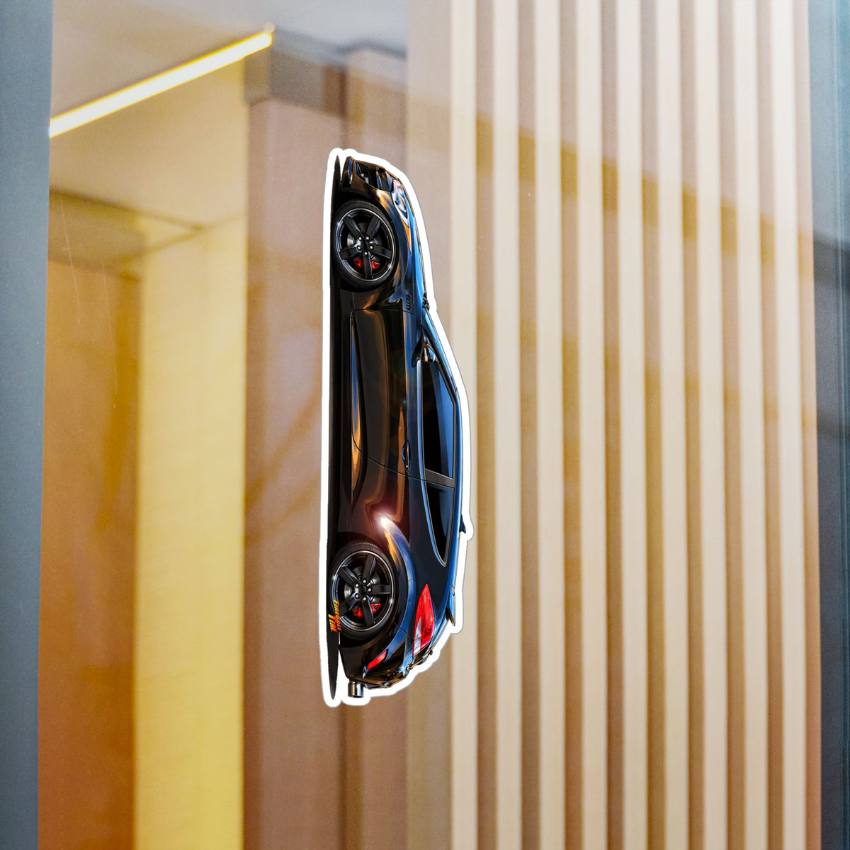 HYUNDAI VELOSTER 2012 Black Betty Collectible Fireball Art Stickers in 4 Sizes