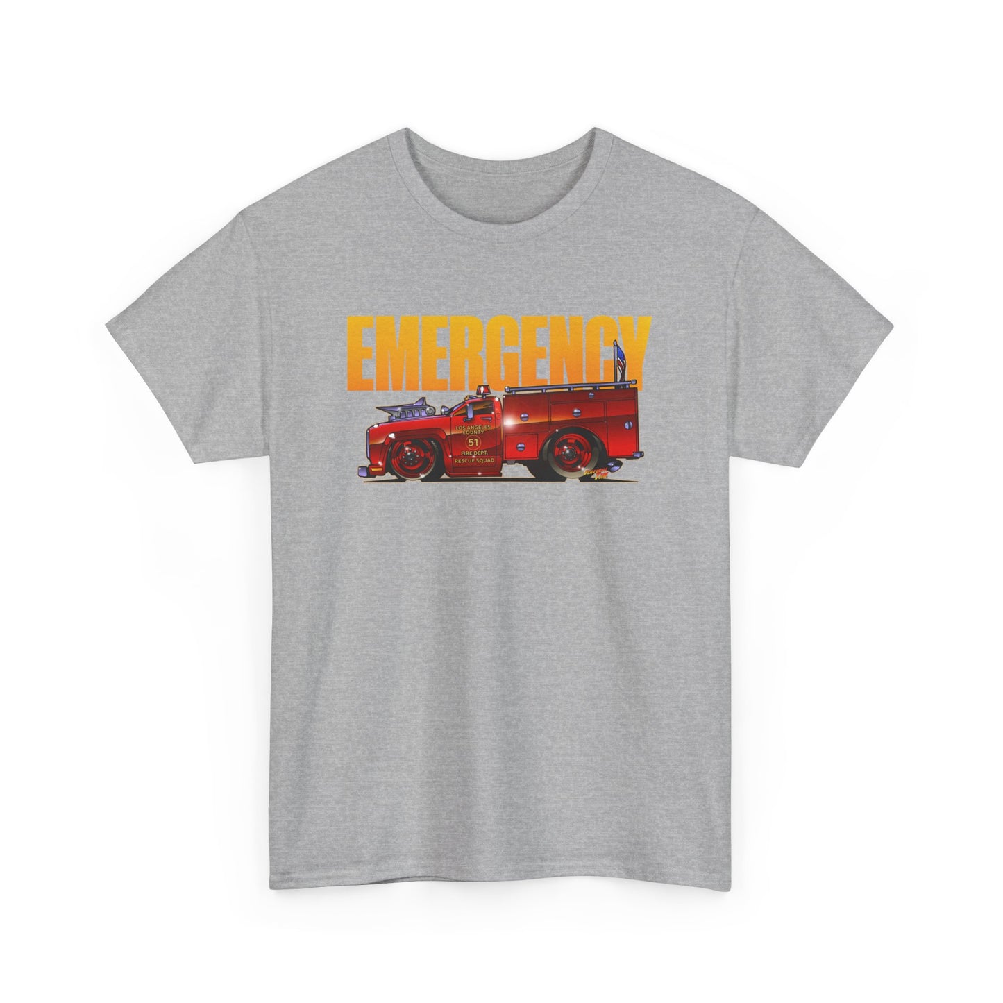 EMERGENCY TV Show SQUAD 51 Concept Art TEE Shirts 13 Colors