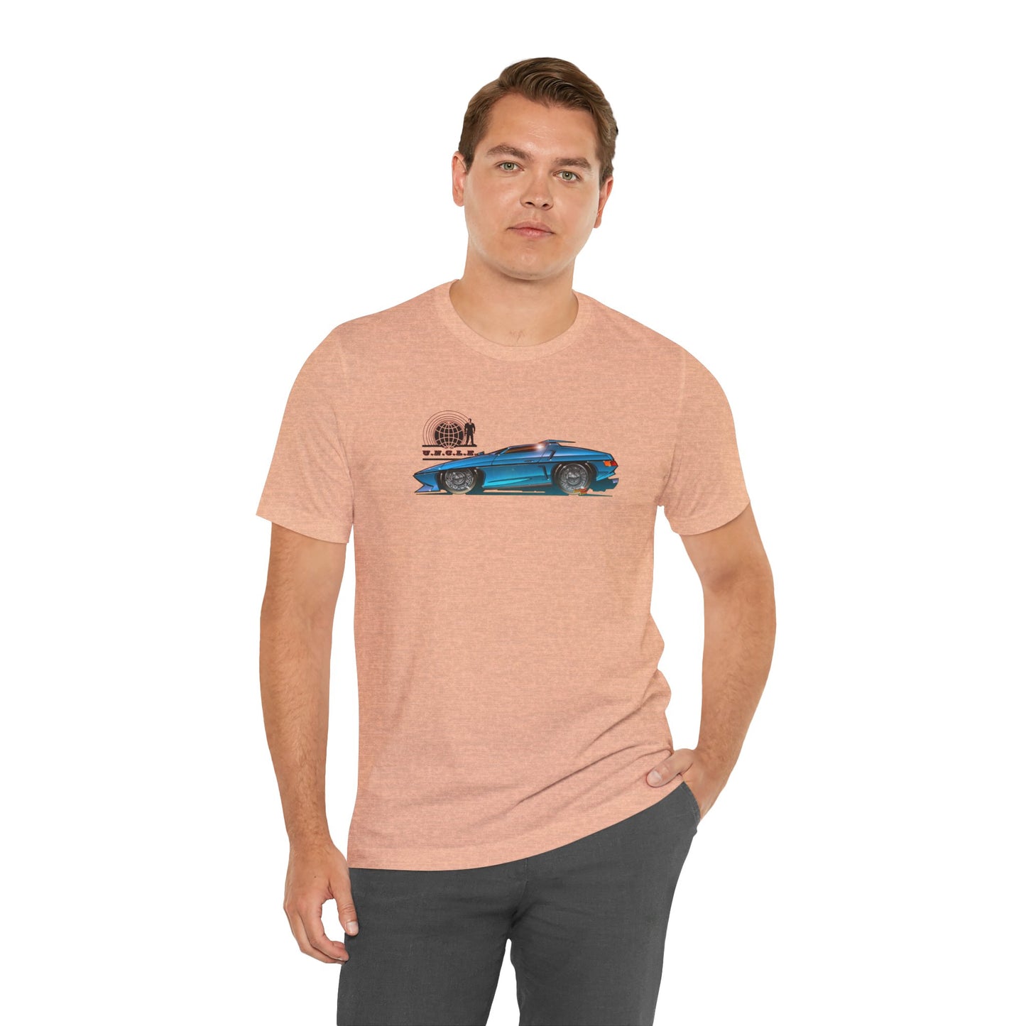 THE MAN FROM UNCLE Piranha TV Car Fireball Jersey Short Sleeve Tee Shirt - Multiple Colors