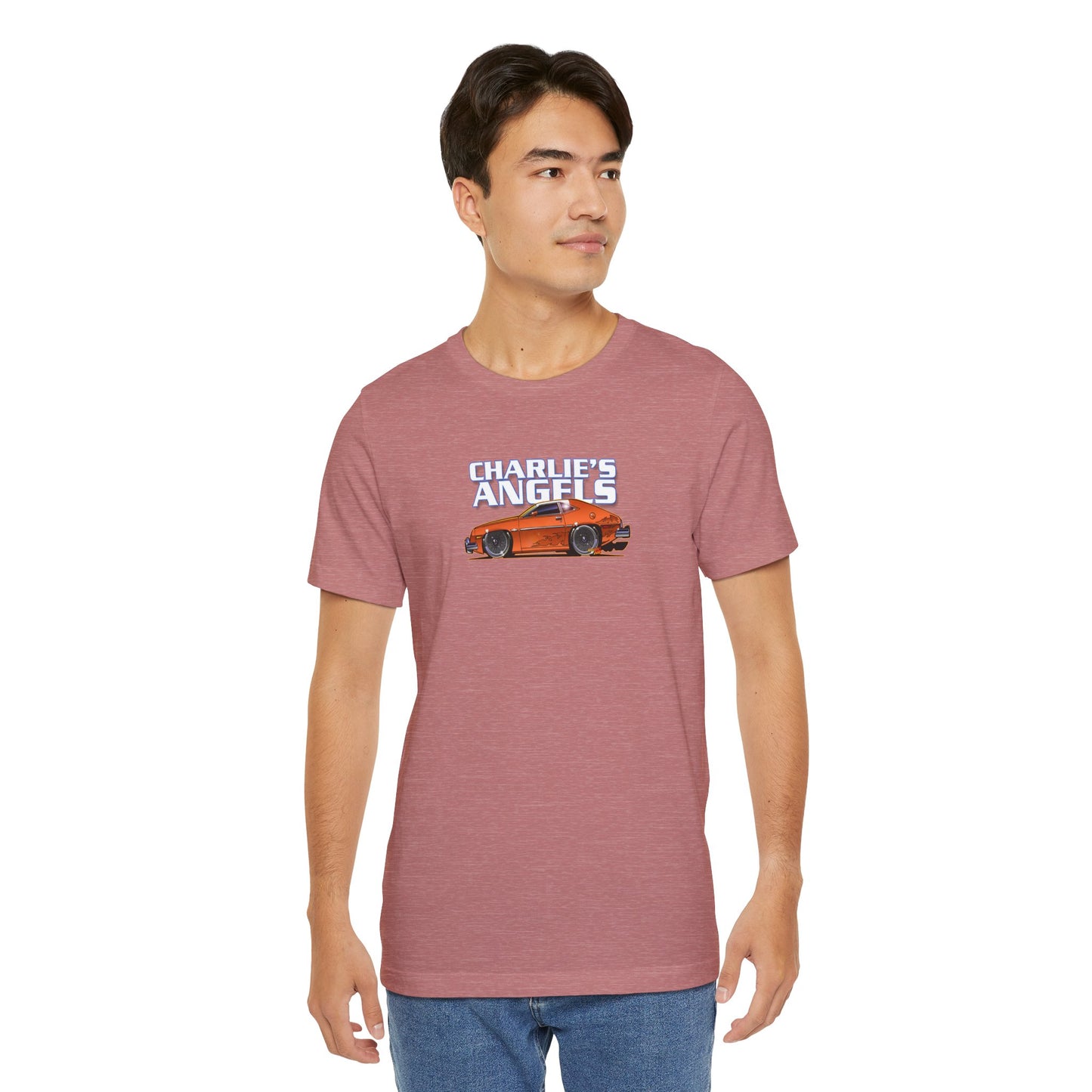 CHARLIES ANGELS 1977 Ford Pinto Concept Art Short Sleeve Tee 12 Colors