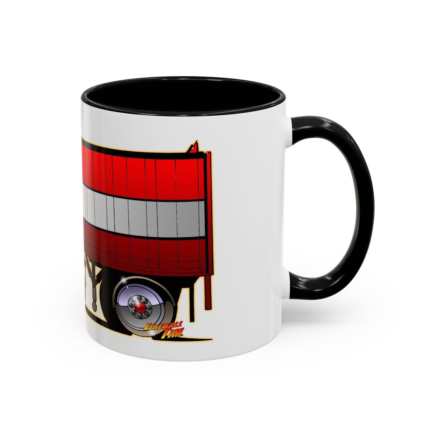 BJ AND THE BEAR TV Show Semi Truck Concept Art Coffee Mug 2 Sizes 2 Colors