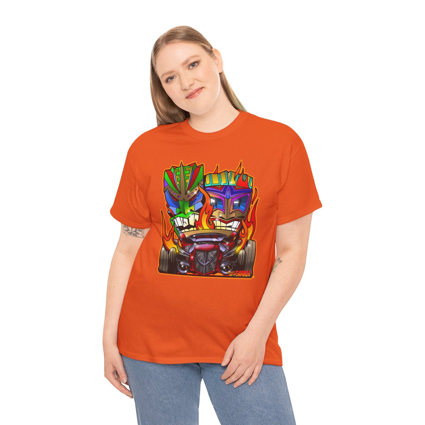 HOT ROD TIKIS Concept Art Tiki Unisex Heavy Cotton Tee 13 Colors