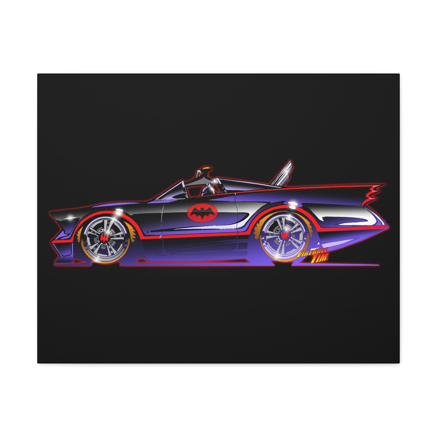 BATMOBILE 1966 BATMAN TV Car Canvas Art Print 11x14