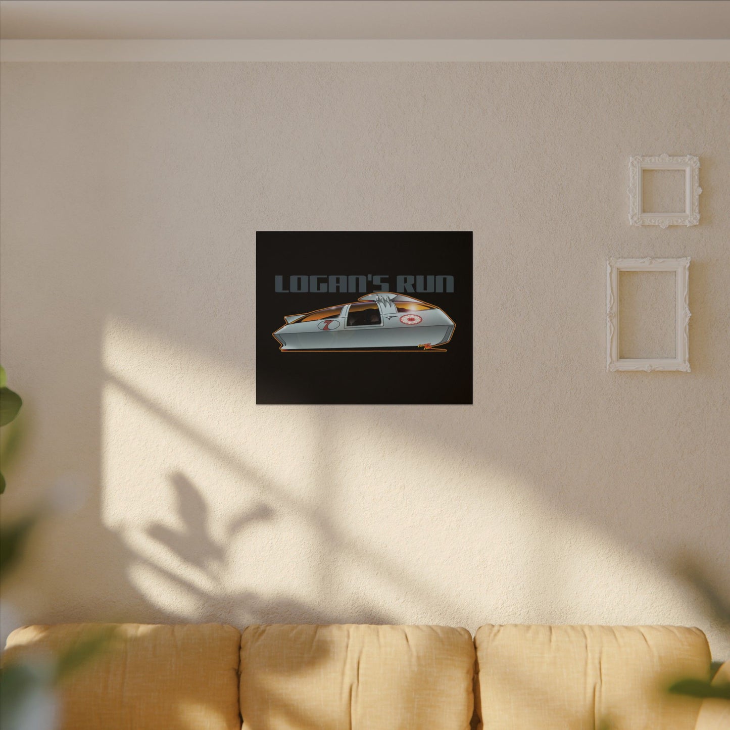 LOGAN'S RUN Sci Fi TV Car Collectible Fireball Art Canvas Print
