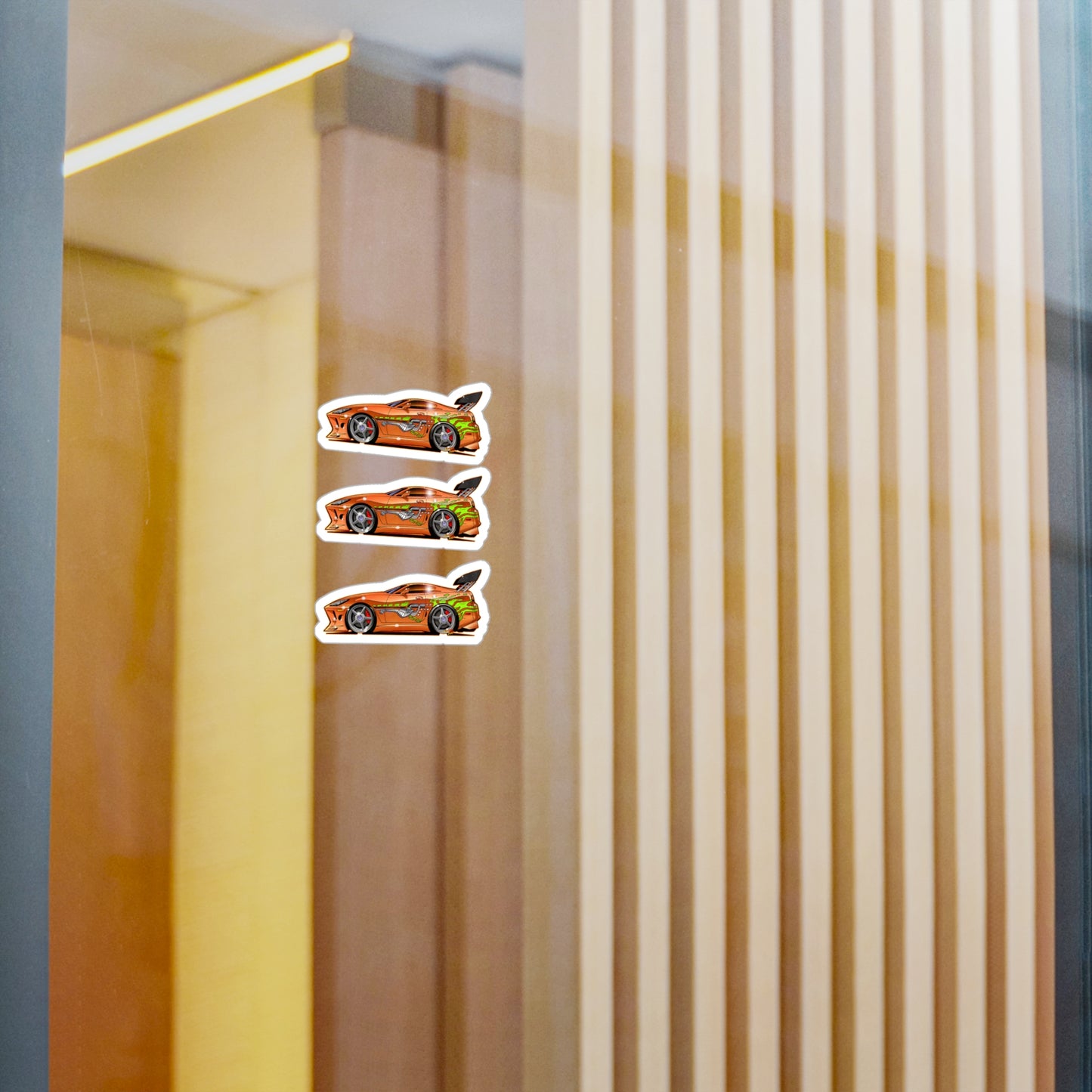 FAST & FURIOUS 1994 TOYOTA SUPRA MK IV Fireball Art Kiss-Cut Vinyl Decal Set