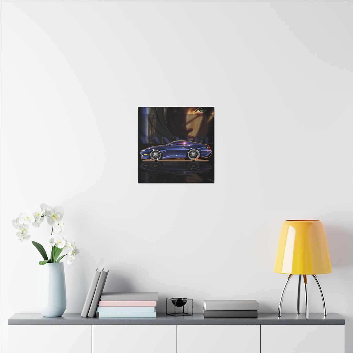 ASTON MARTIN VANTAGE 2001 Fireball Art Canvas Print