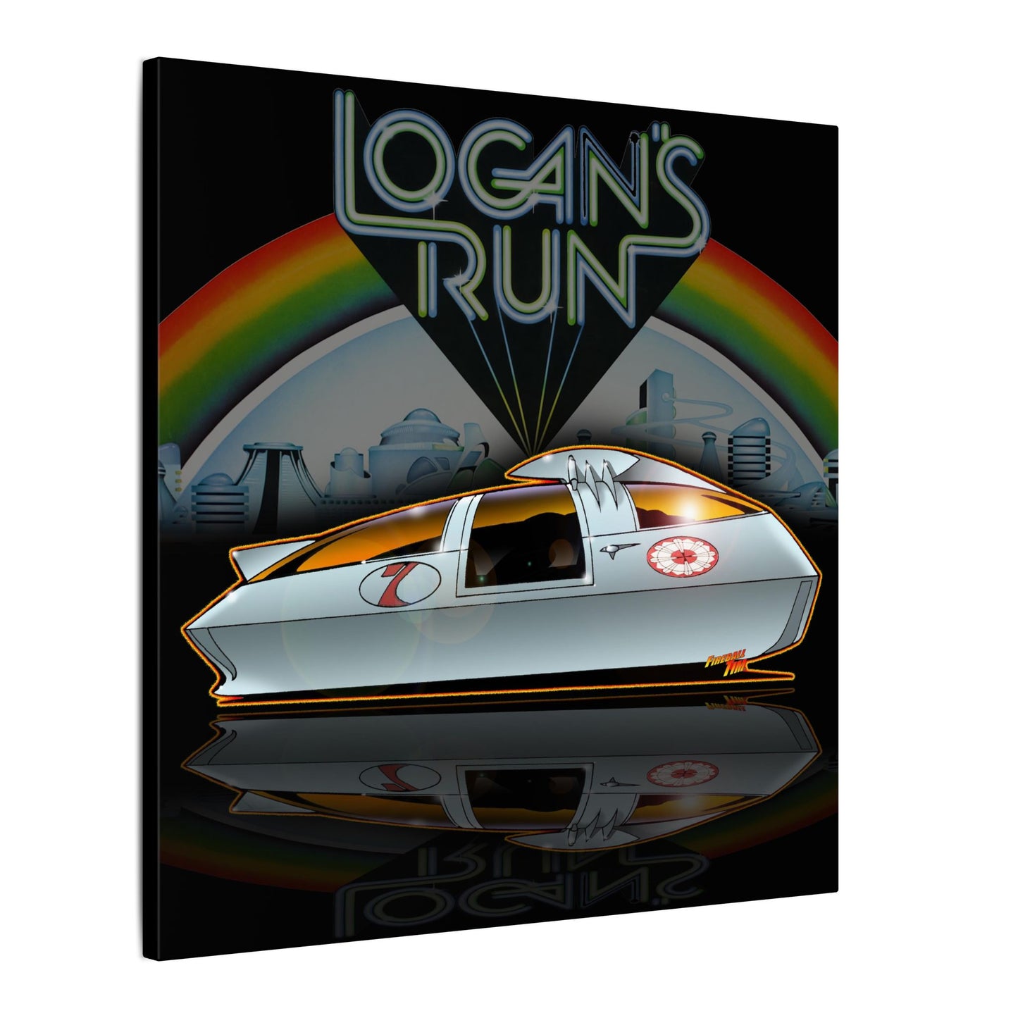 LOGAN'S RUN Sandman Sci Fi TV Car Collectible Fireball Art Canvas Print