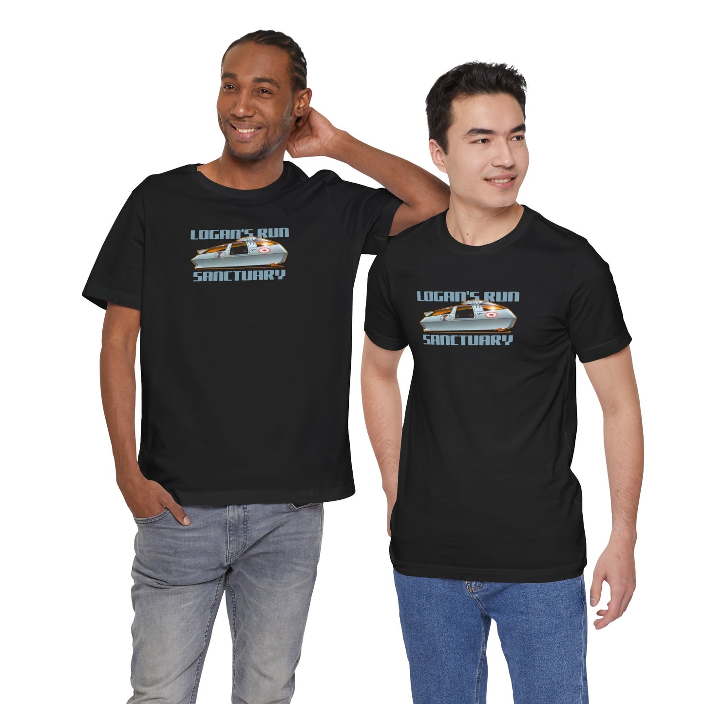LOGAN'S RUN Sci Fi TV Car Collectible Fireball Art Short Sleeve Tee 12 Colors