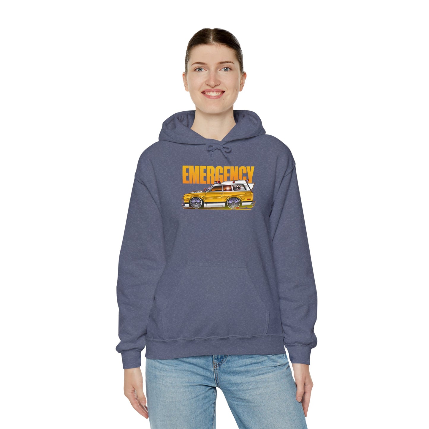 EMERGENCY AMBULANCE TV Show Concept Art Hooded Sweatshirt 9 Colors