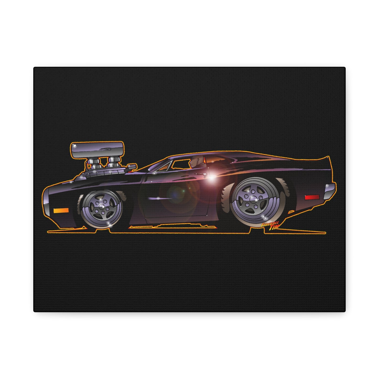 FAST & FURIOUS 1970 Dodge Charger R/T Canvas Wall Print 11x14