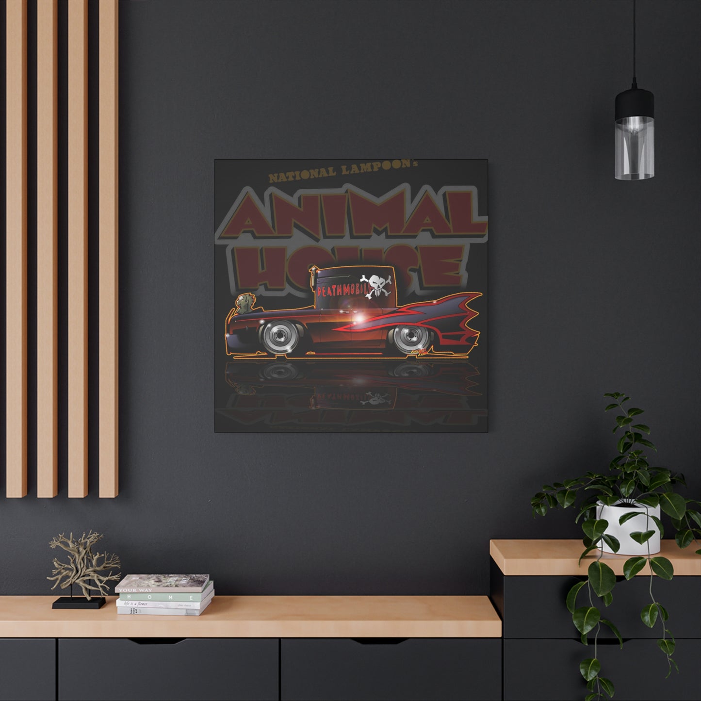 ANIMAL HOUSE DEATHMOBILE Fireball Art Canvas Wall Print