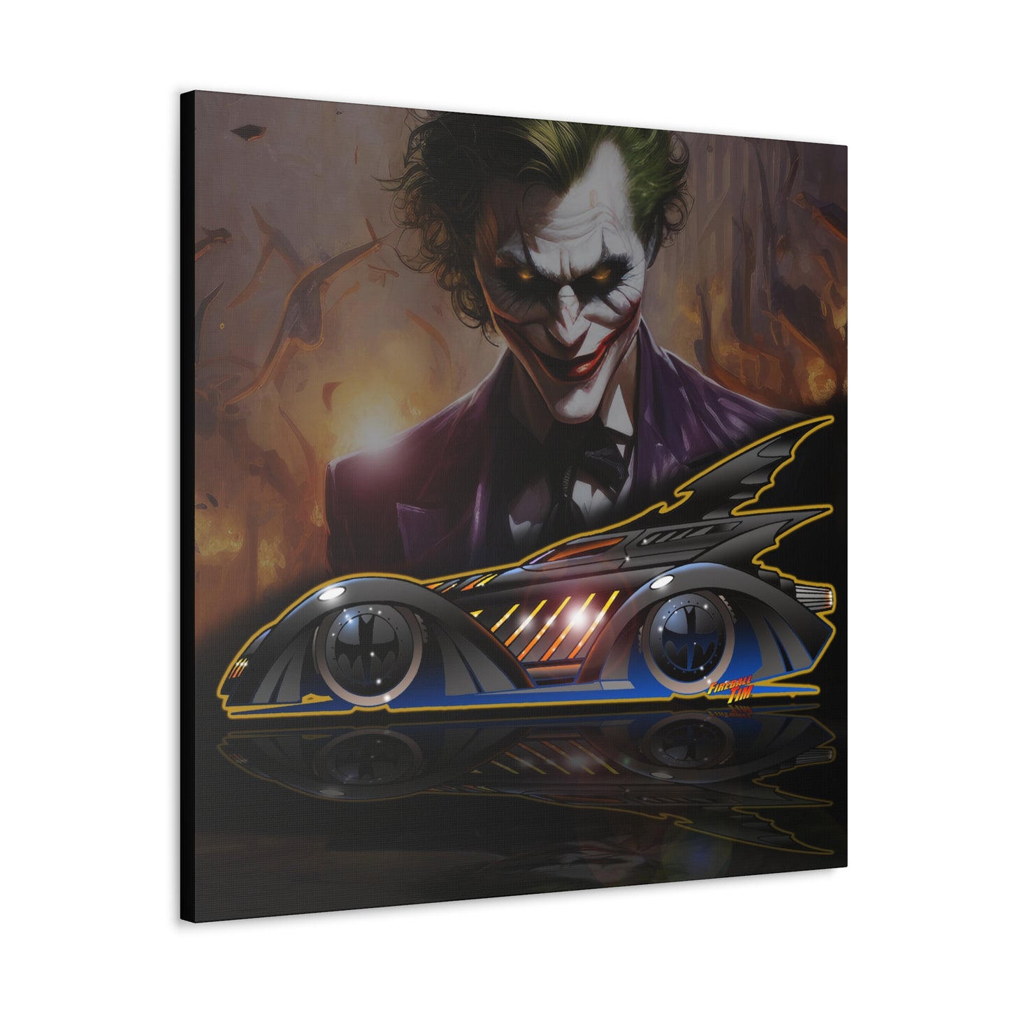 BATMAN FOREVER BATMOBILE Concept Art Canvas MASTERPRINT 3 Sizes