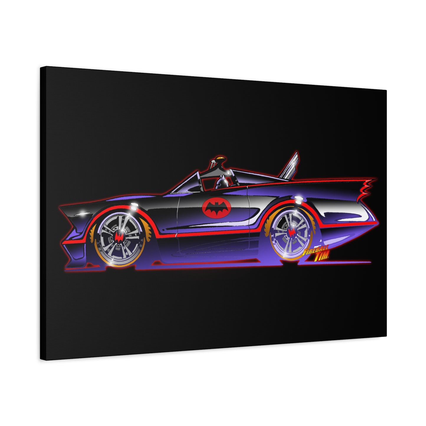 BATMOBILE 1966 BATMAN TV Car Canvas Art Print 11x14