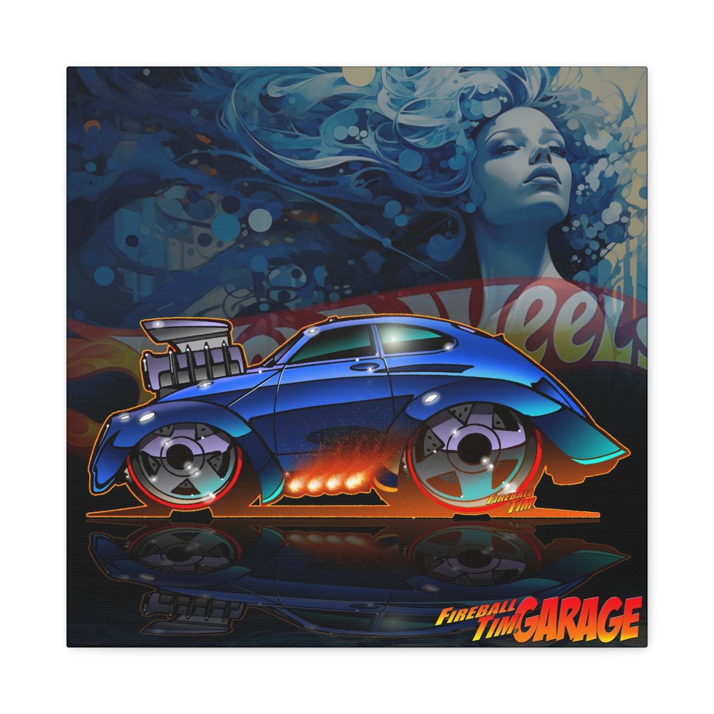 VW VOLKSWAGEN BUG BANDIT Canvas Art Print 3 Sizes