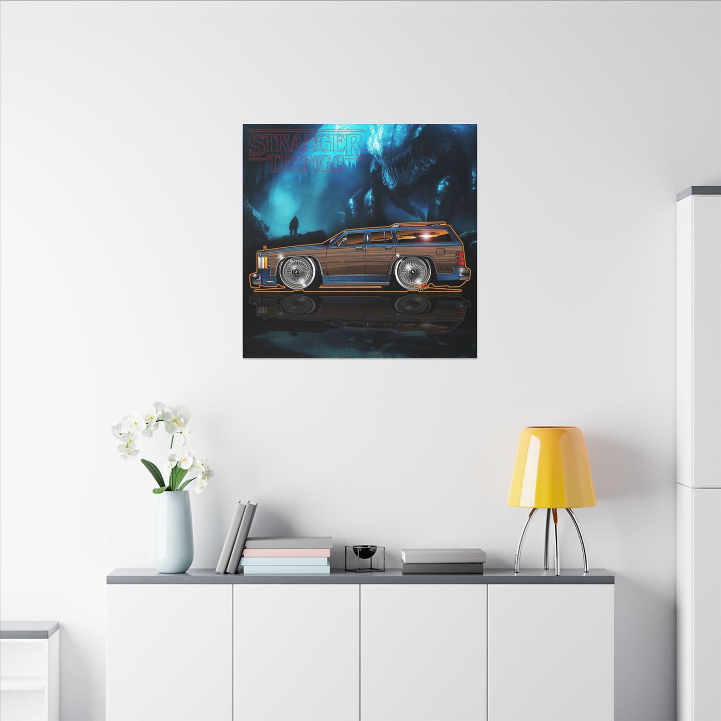 STRANGER THINGS Mercury Colony Park Wagon Collectible Canvas Art Wall Print - Multiple Sizes