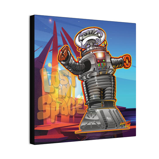 LOST in SPACE DANGER TV Robot Canvas Art Print - 12x12
