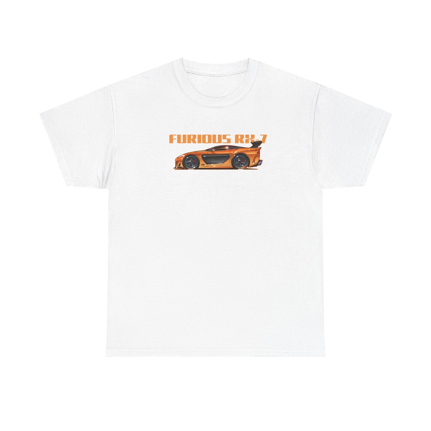 FAST AND FURIOUS MAZDA RX-7 Fireball Art Collectible Tee Shirt - Multiples