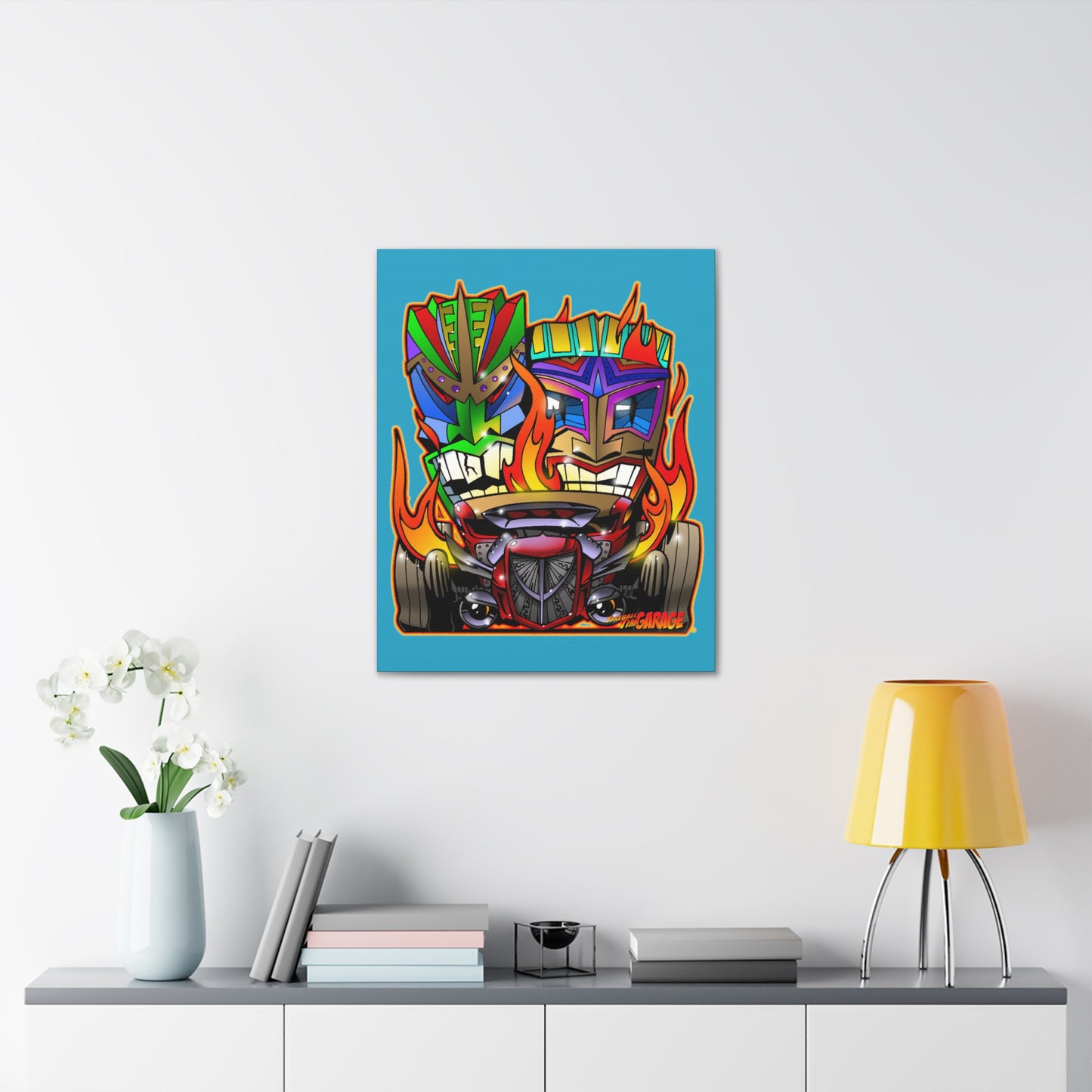 HOT ROD TIKIS Concept Art Canvas Print 24x30