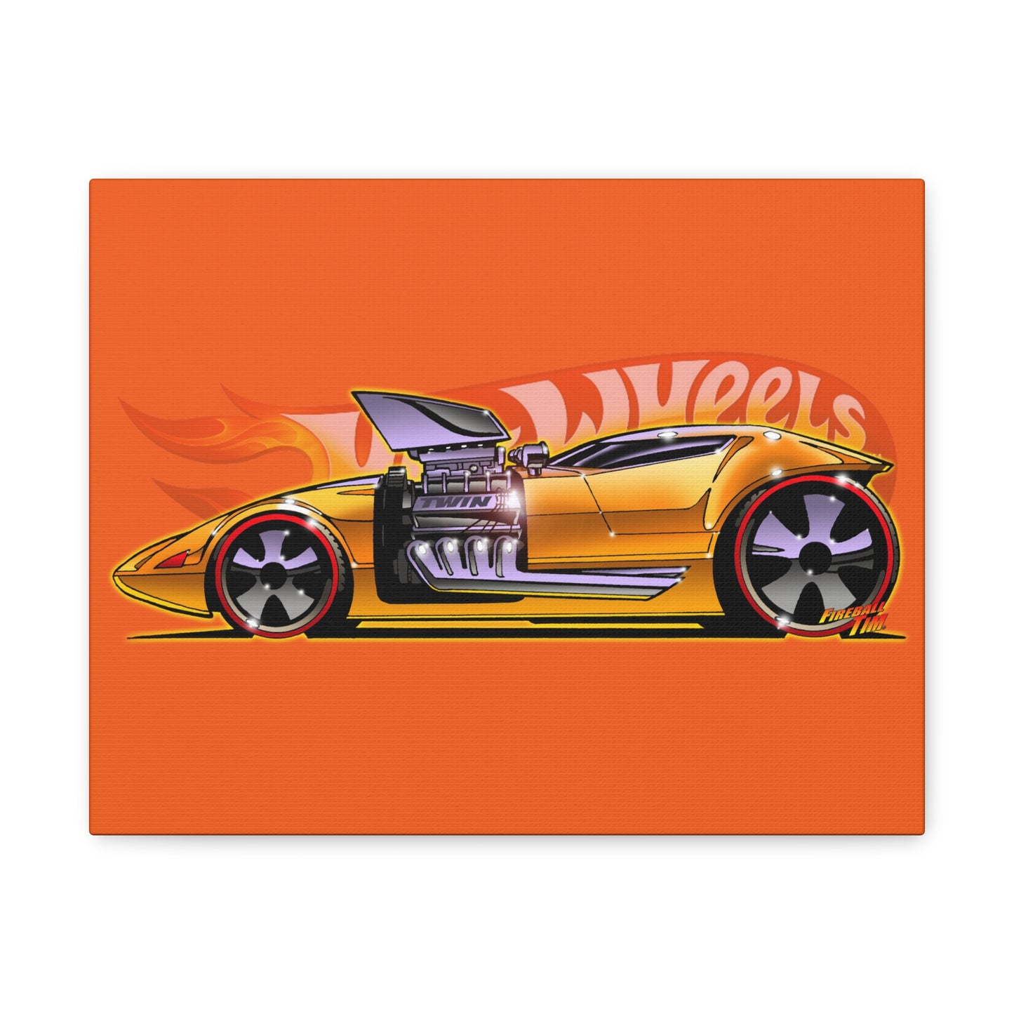 Hot Wheels Diecast Redlines TWINMILL Canvas Gallery Art Print 11x14