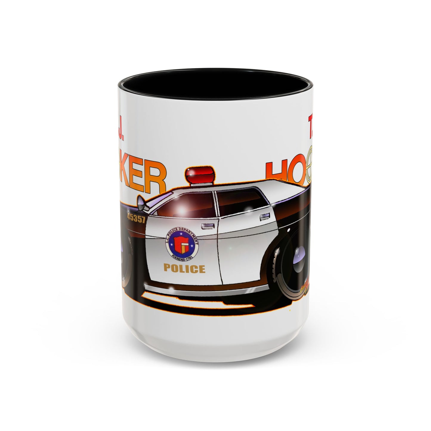 TJ HOOKER 1977 Dodge Monaco Police Car Collectible Coffee Art Mug - 2 Sizes