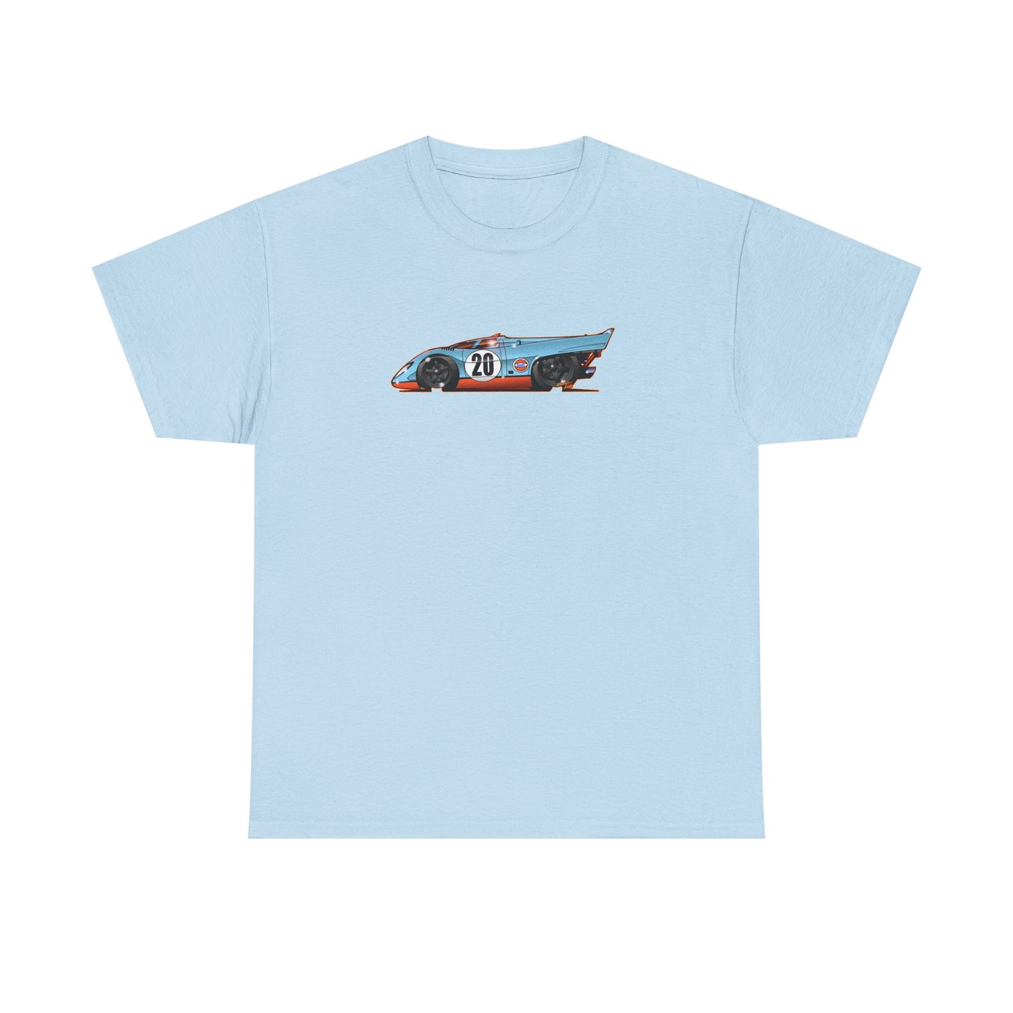 LE MANS Steve McQueen Porsche 917K Collectible Fireball Art Tee Shirt - Multiple Colors