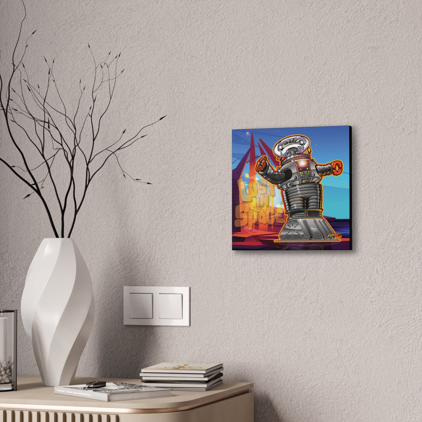 LOST in SPACE DANGER TV Robot Canvas Art Print - 2 Sizes