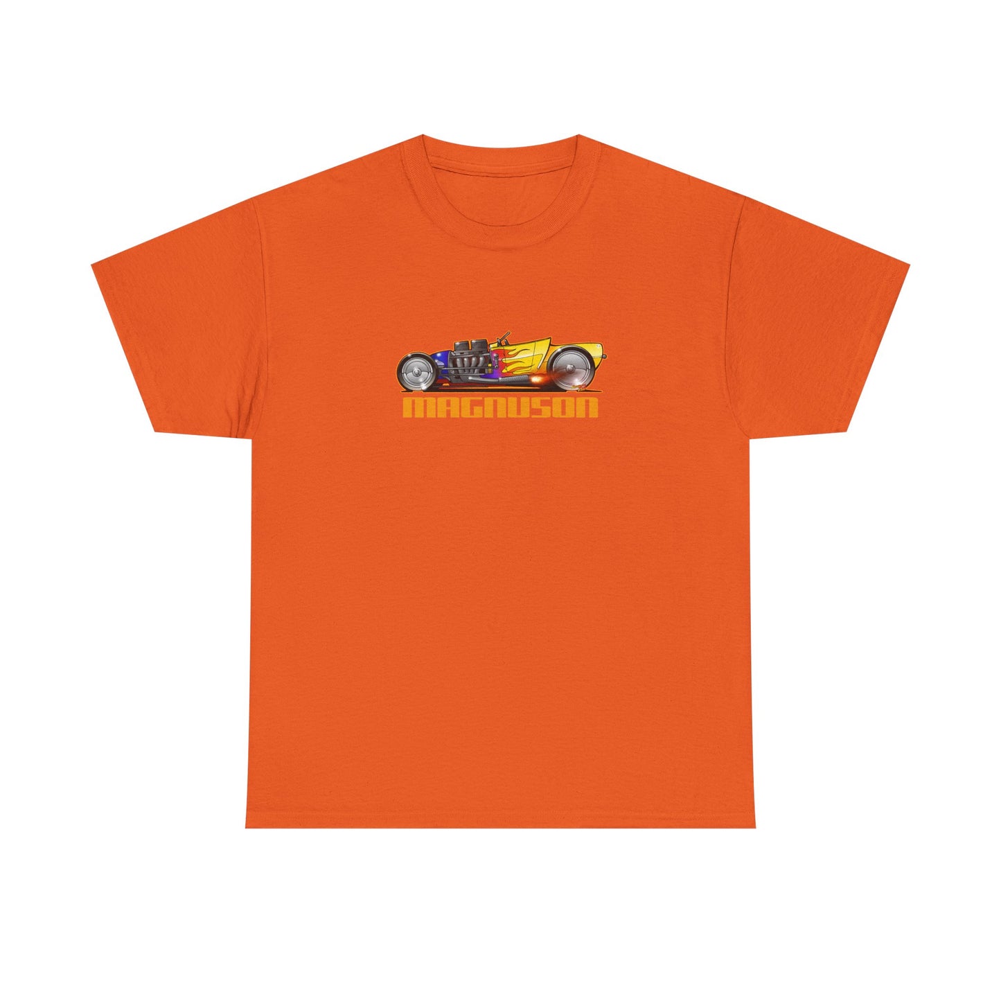 MAGNUSON Track Roadster Hot Rod Fireball Art Tee Shirt - Multiple Colors