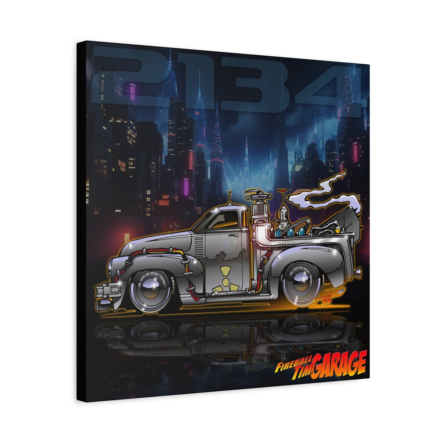 BACK THE THE FUTURE Chevy 3100 Pickup Time Machine Canvas Art Wall Print - 2 Sizes